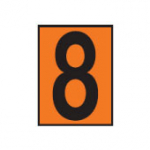 Рельефная цифра "8" для наборной таблички ДОПОГ - фото 1